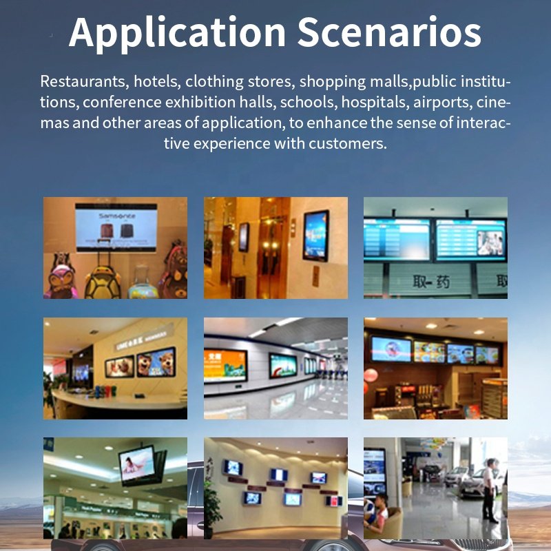 Android Indoor Ultra-Thin Bezel TV Wall Mount Lcd Digital Signage Advertising Display