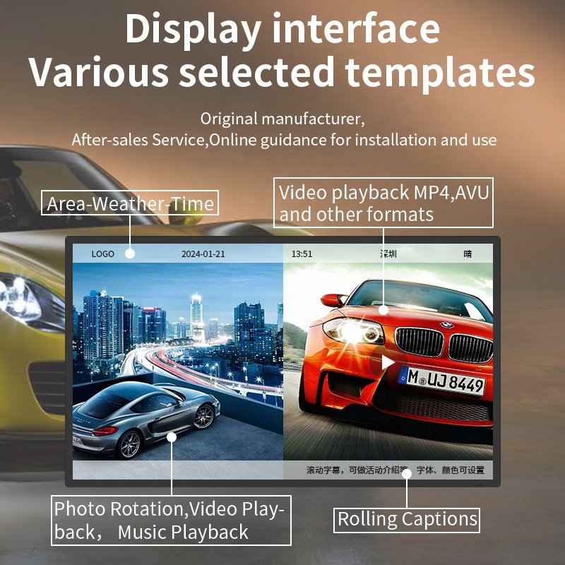 Android Indoor Ultra-Thin Bezel TV Wall Mount Lcd Digital Signage Advertising Display