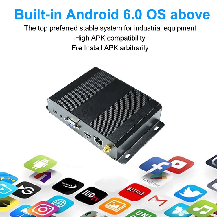 Android Player Media 4k Network Digital Signage Advertising Media Player Box