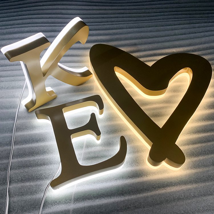 Manufacturer Custom sign Waterproof Led Illuminated backlit letters Outdoor Light Channel Letters Sings Store Front Led sign