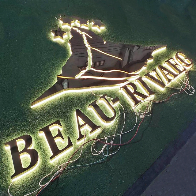 Manufacturer Custom sign Waterproof Led Illuminated backlit letters Outdoor Light Channel Letters Sings Store Front Led sign