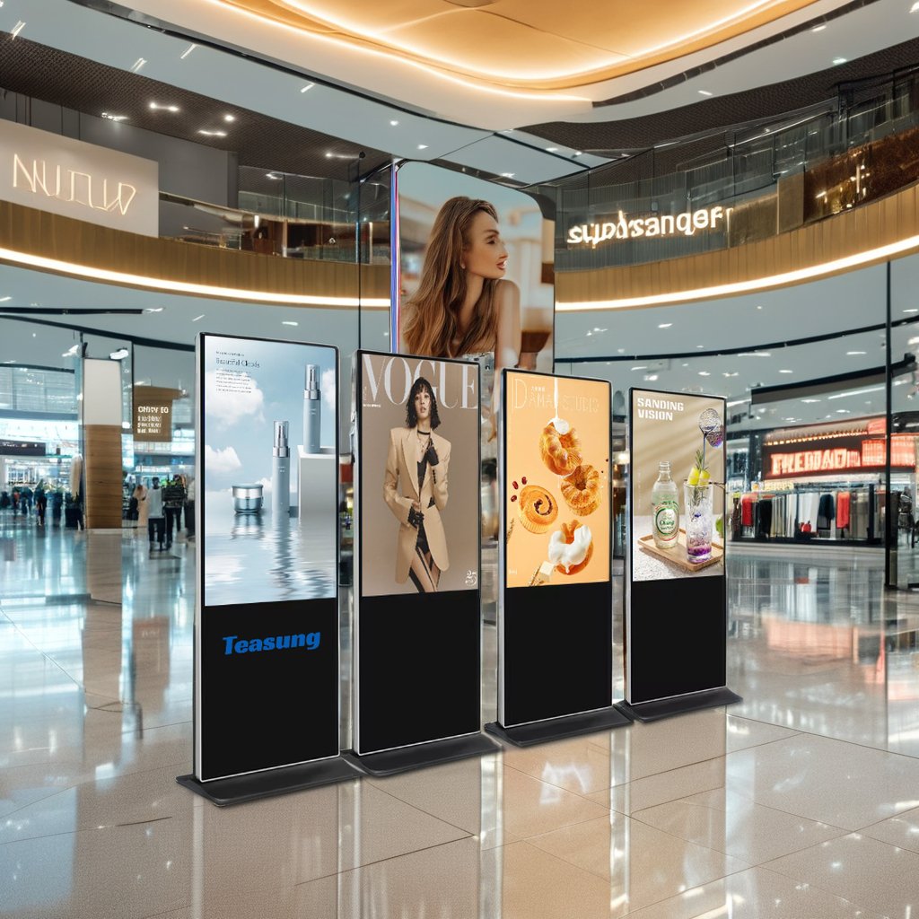 HD Video Player 50/55Inch Screen Smart Board Interactive signa digit Stand Retail Store Marketing Advertising Wayfinding Display