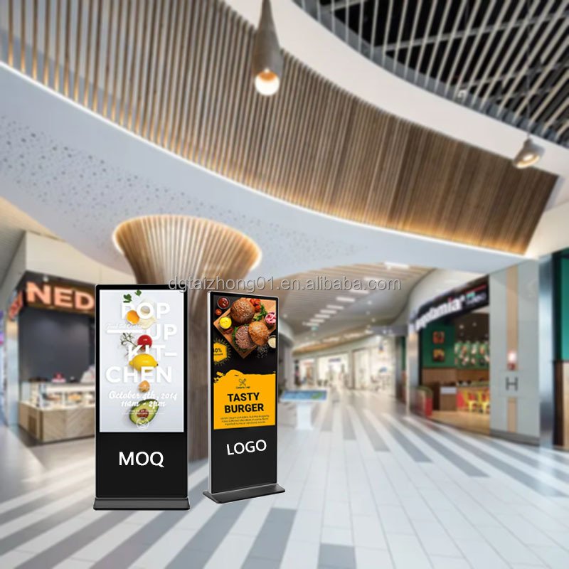 HD Video Player 50/55Inch Screen Smart Board Interactive signa digit Stand Retail Store Marketing Advertising Wayfinding Display