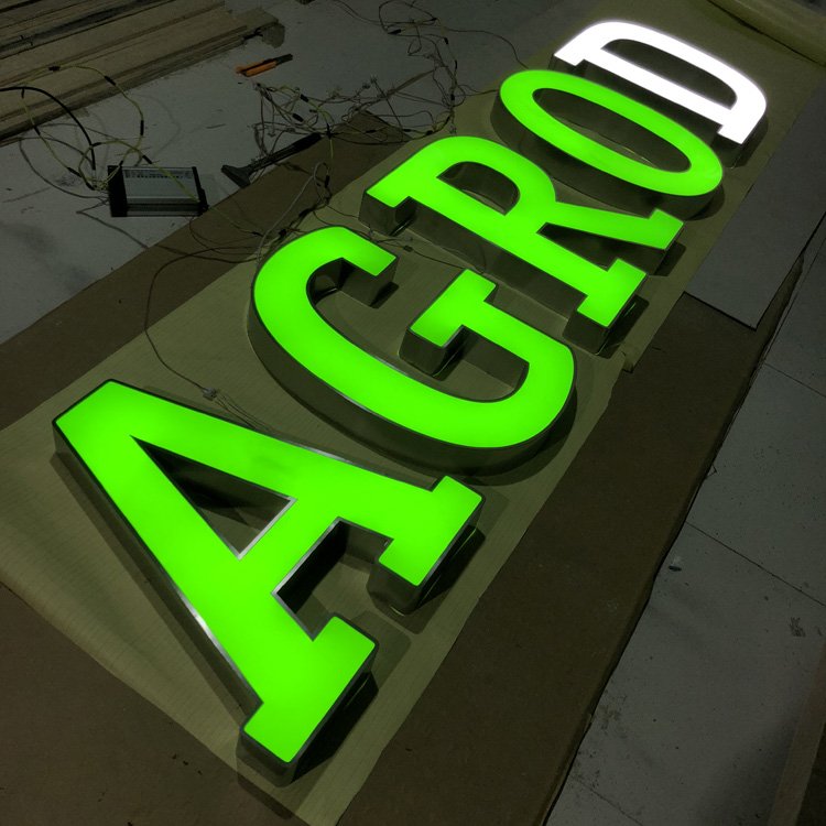 Custom Waterproof Aluminum TrimCap Outdoor Illuminated Advertising Shop Signage 3D Led Frontlit Channel Letter Sign