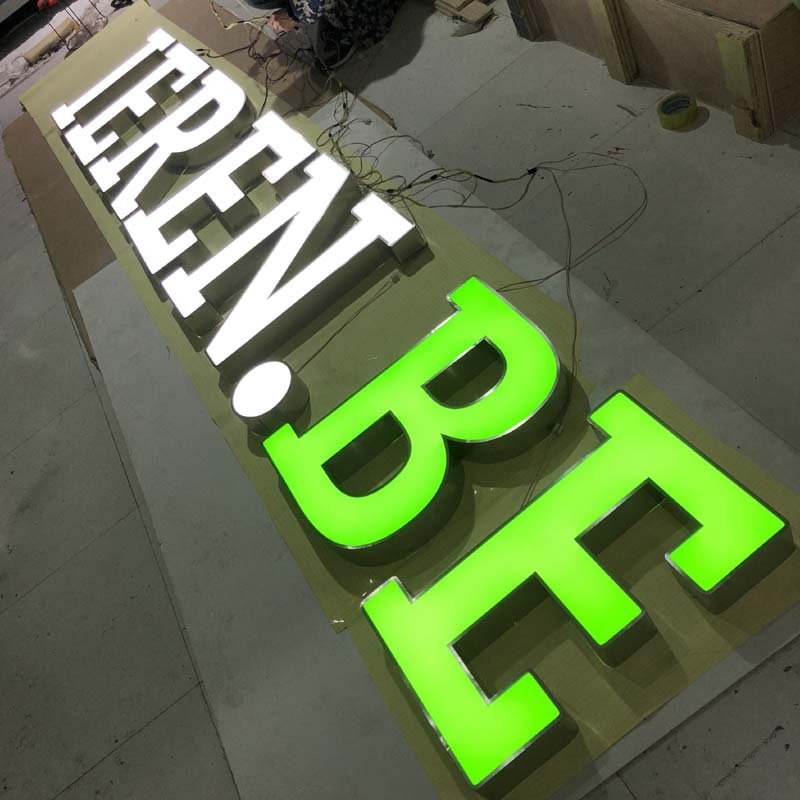 Custom Waterproof Aluminum TrimCap Outdoor Illuminated Advertising Shop Signage 3D Led Frontlit Channel Letter Sign