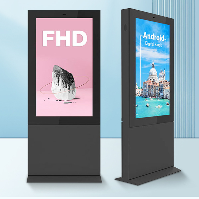 THLEE floor-standing LCD smart wall-mounted touch vertical advertising outdoor display Android touch screen all-in-one machine