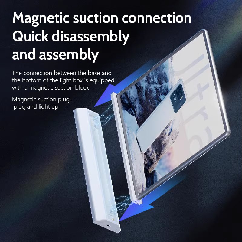 Hot Selling LED menu board double side LED Light Box Premium Advertising Display Consumption Square A4
