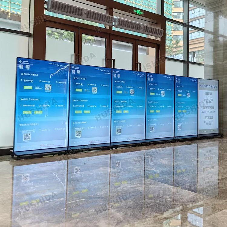 75 86 inch Indoor Interactive Kiosk LCD Signage Totem Floor Stand Touch Screen Digital Advertising Display Board for Restaurant
