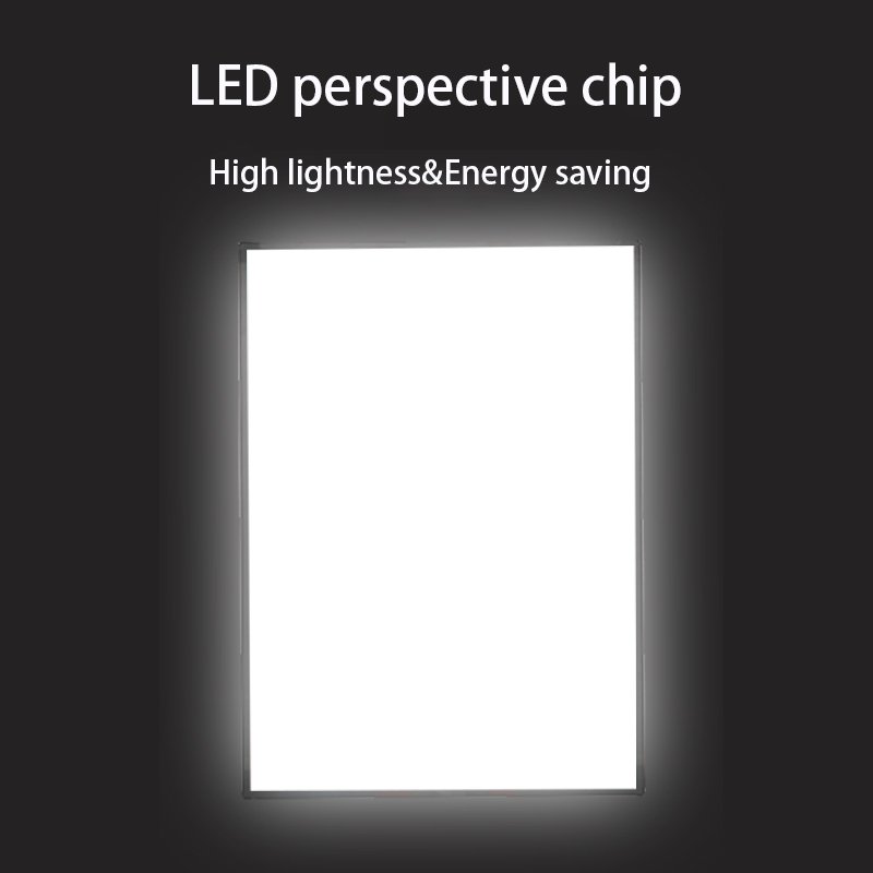 Ad Poster Frame Custom Size Tempered Glass LED Menu Board Marketing Advertising Aluminum Large Light Box