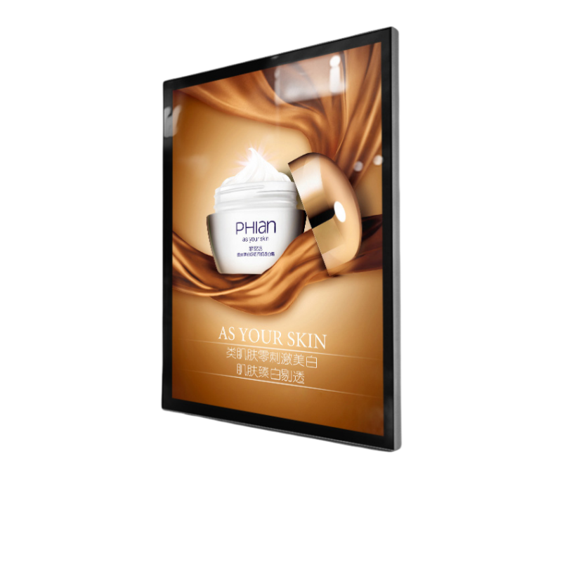 LED Power-saving Aluminum Frame Menu Board Tempered Glass Hanging Restaurant Shop Advertising Light Boxes