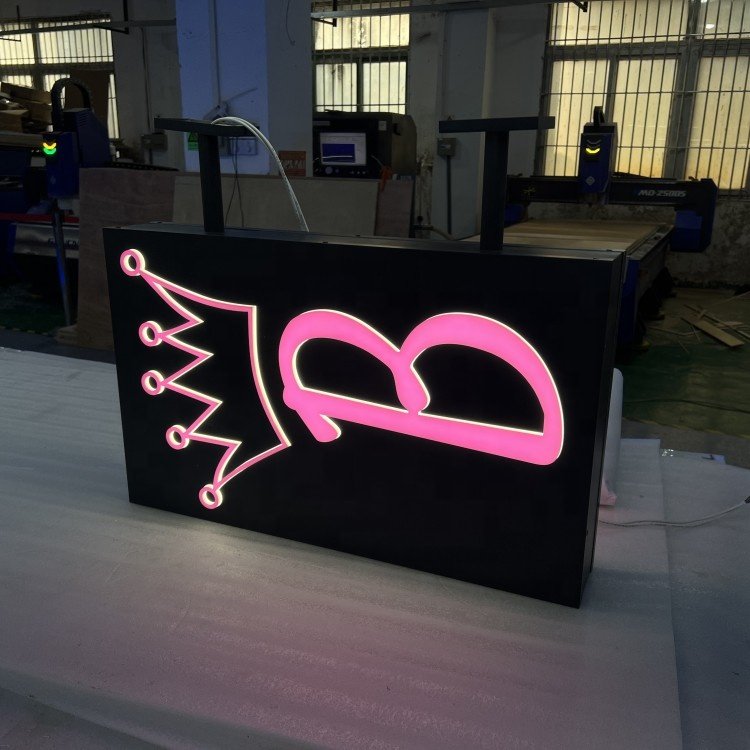 sign board exterior signage backlit push thru 3d acrylic sign logo custom led edge lit acrylic cut letter sign for store