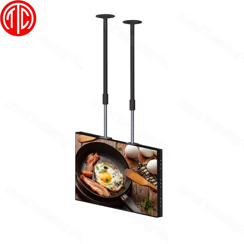 Landscape vertical screen shop window 2500nit highlight LCD screen estate agent window display in-store shop hanging face window
