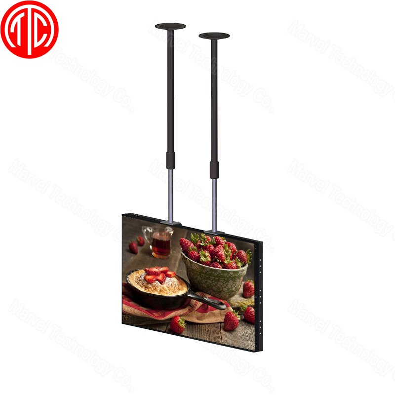 Landscape vertical screen shop window 2500nit highlight LCD screen estate agent window display in-store shop hanging face window