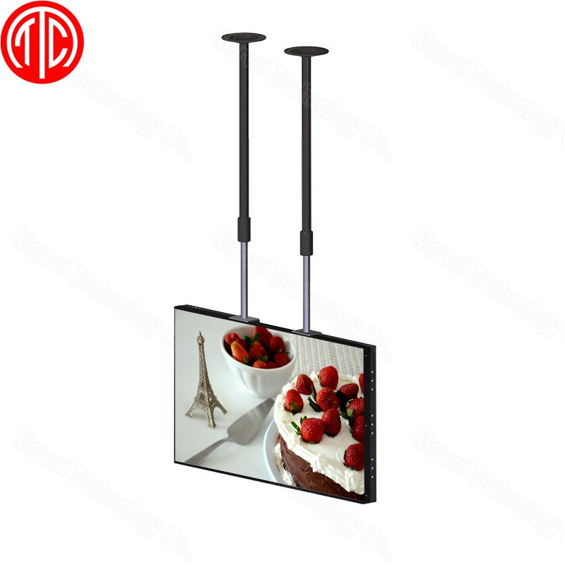 Landscape vertical screen shop window 2500nit highlight LCD screen estate agent window display in-store shop hanging face window