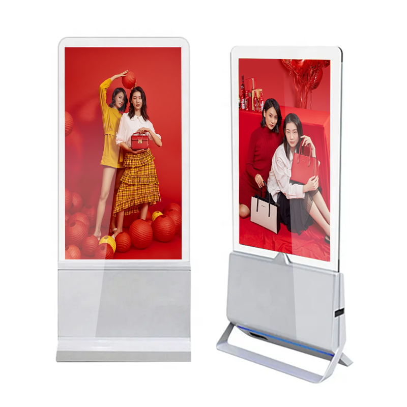Shop Retail 43 55 Inch Indoor High Brightness Ceiling Hanging Advertising Double Side Digital Signage Window Lcd Screen Display