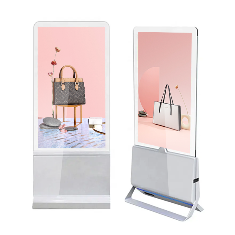 Shop Retail 43 55 Inch Indoor High Brightness Ceiling Hanging Advertising Double Side Digital Signage Window Lcd Screen Display