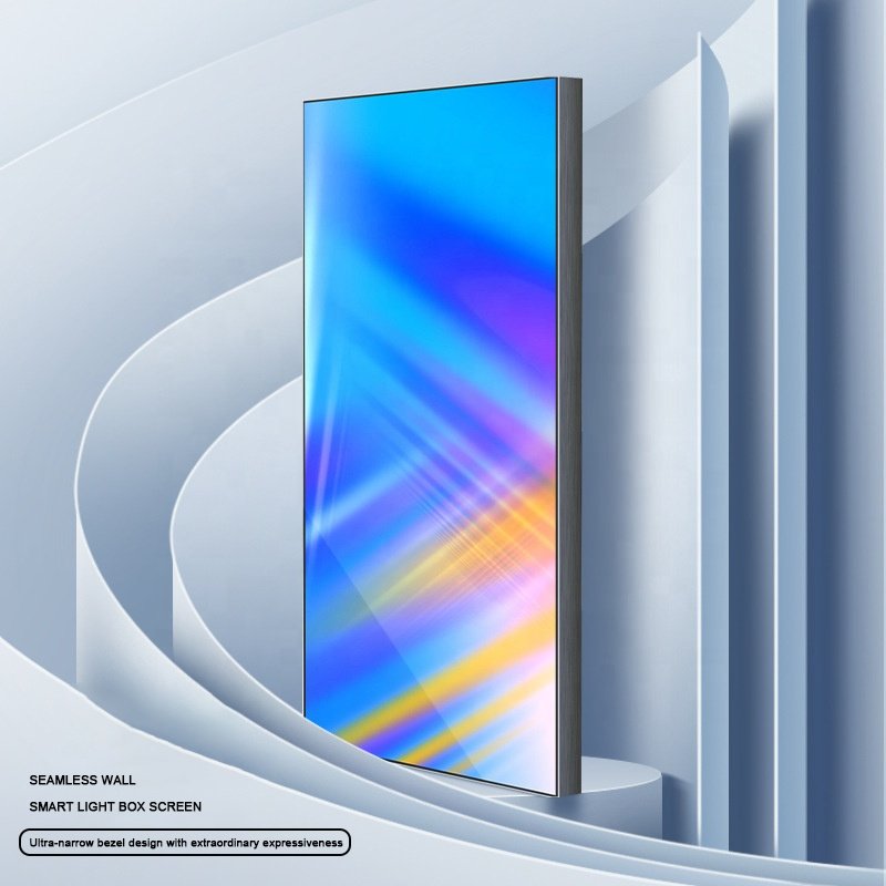 32 40 43 50 55 65 inch HD wall mounted ultra thin no frame LCD smart advertising light boxes welcome board publicity poster