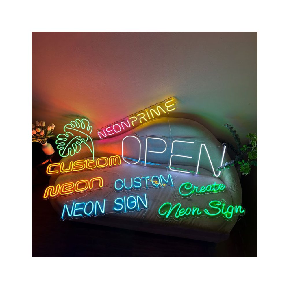 Neon Light Led Sign Advertising Equipment Home Decor Custom Number Letters Neon LED Sign