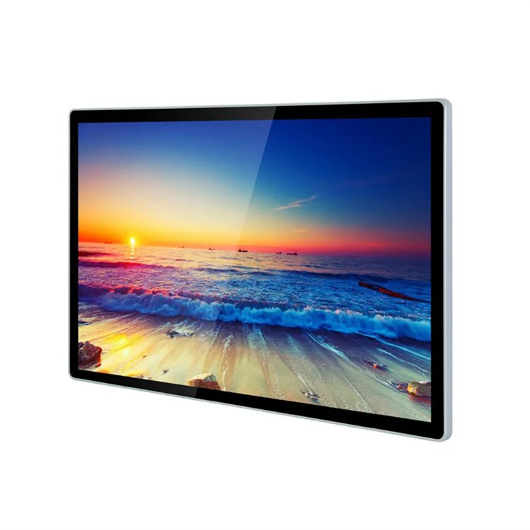 55 Inch Wall Mounted Android Touch Screen Interactive Panel Digital Kiosk Machine Advertising Menu Board For Restaurant