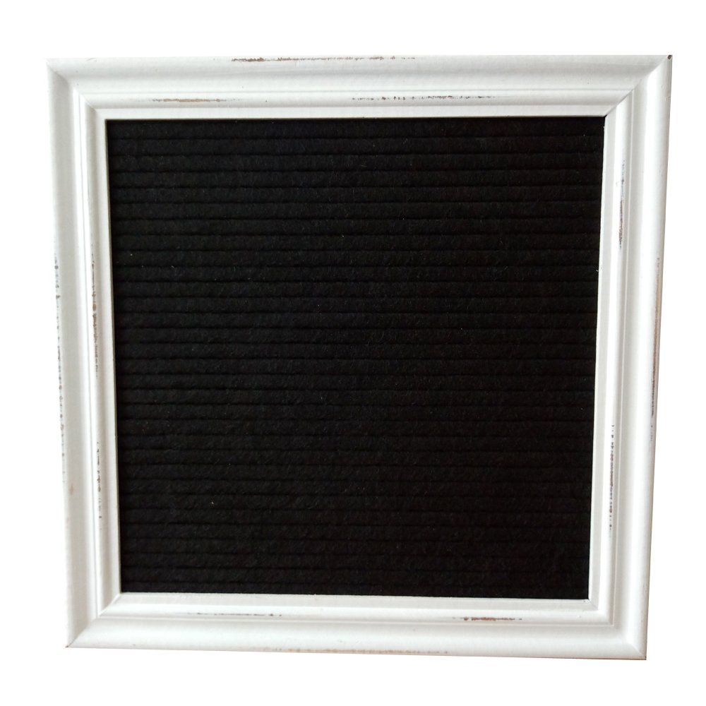 Amazon Hot Sale Rustic White Wood Frame Felt Letter Board Customizable 10X10 Big Letter Advertising Decoration