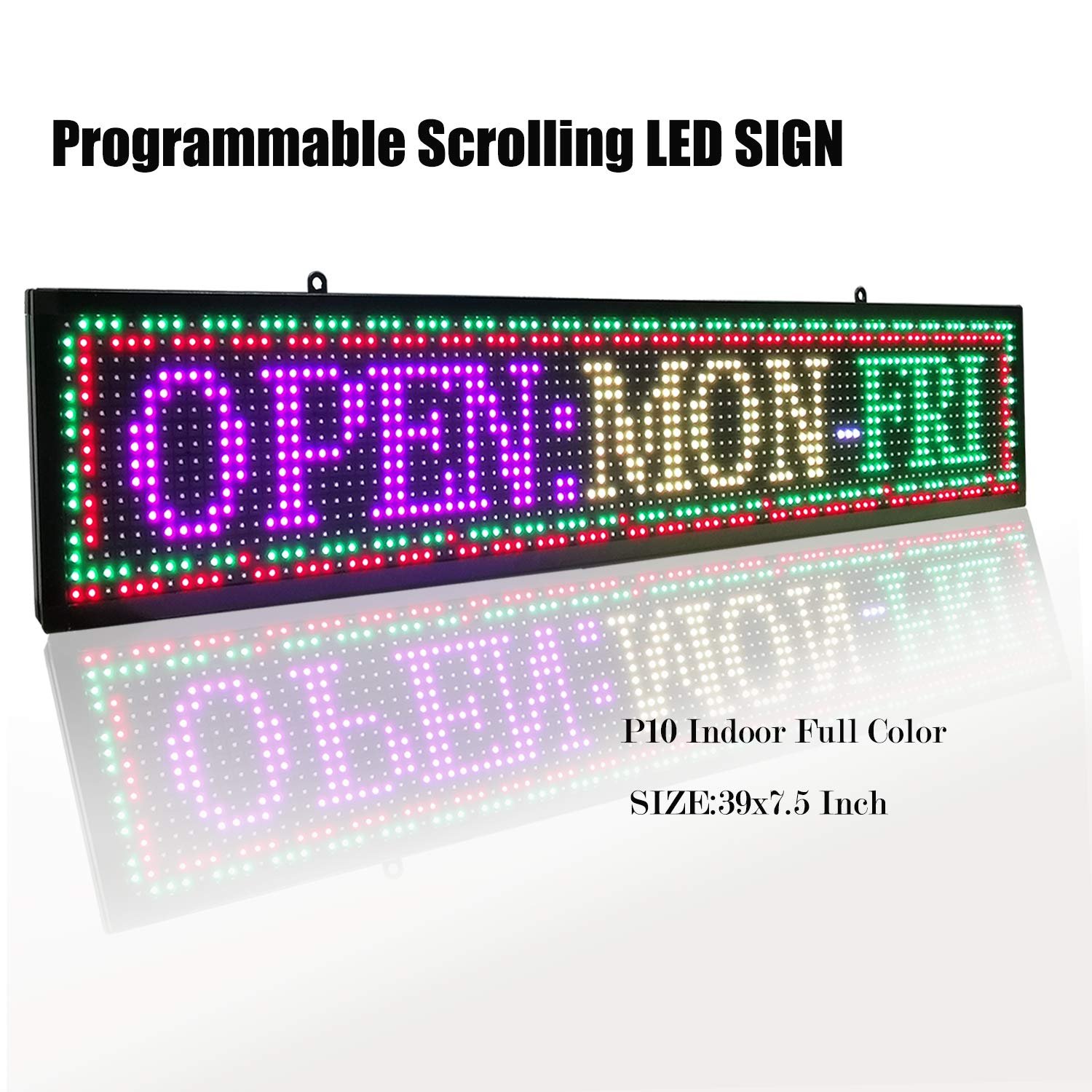 40*8 LED Scrolling Sign Display Board P4 P5 P6 P10 Full Color Programmable Advertising Sign Led Scrolling Signarabic