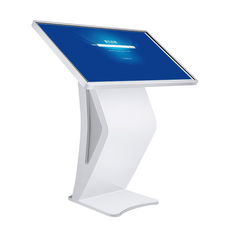Bank information 43" 49 55 65 Inch Floor Standing Android Multi Touch Screen Kiosk All In One Monitor Advertising totem board