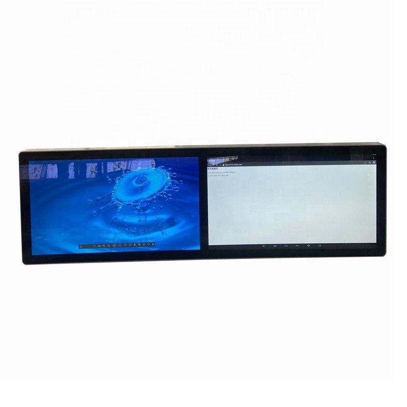 4K LCD Digital Signage Display Screen Bar Type Monitor for Supermarket Shelves Information and Advertising Equipment