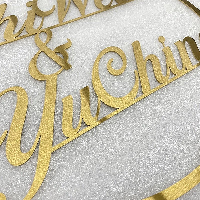 Durable Non-Illuminated Metal Letters Shop Name Board Designs sign with Long Lifespan