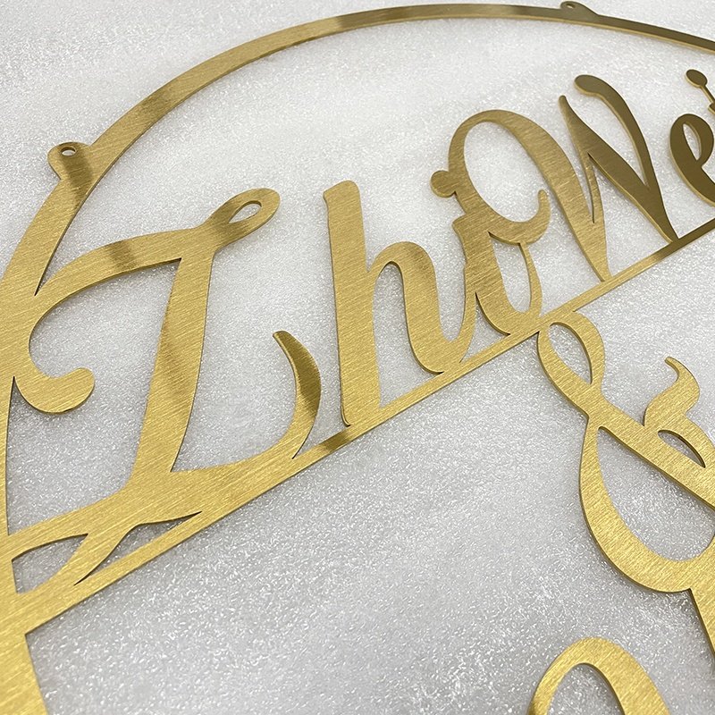 Durable Non-Illuminated Metal Letters Shop Name Board Designs sign with Long Lifespan
