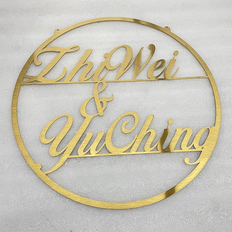 Durable Non-Illuminated Metal Letters Shop Name Board Designs sign with Long Lifespan