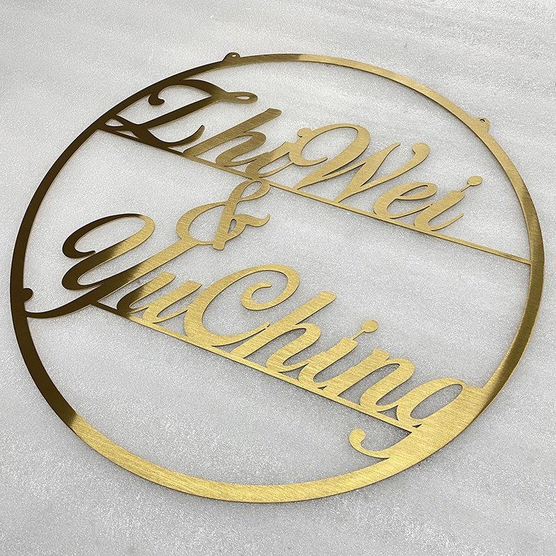 Durable Non-Illuminated Metal Letters Shop Name Board Designs sign with Long Lifespan