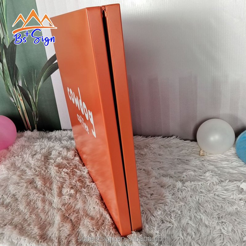 BS+ Custom A Board Floor Sign Stand Double Sided Folding Outdoor Advertising Boards Metal A Frame Sign