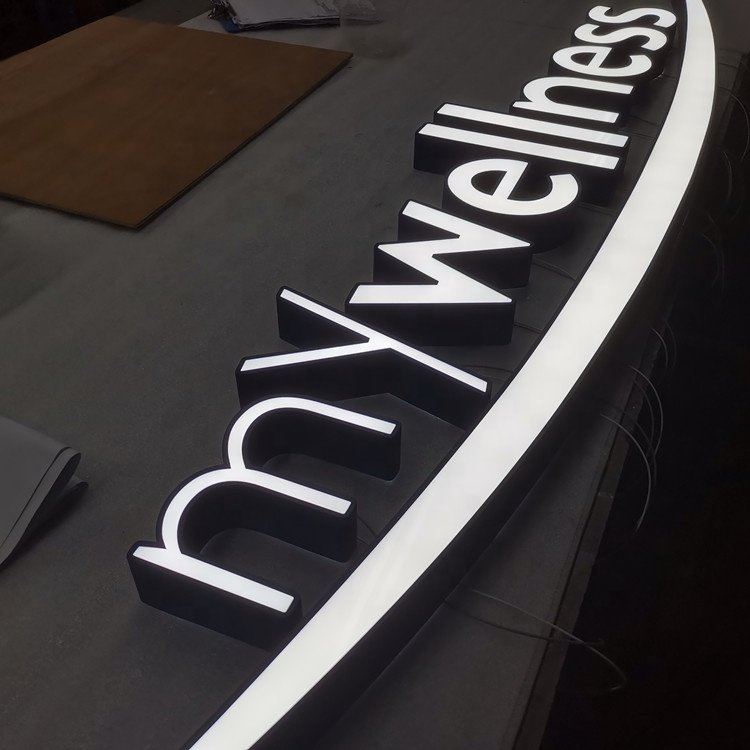 Custom outdoor and indoor 3d letter sign advertising led luminous word sign