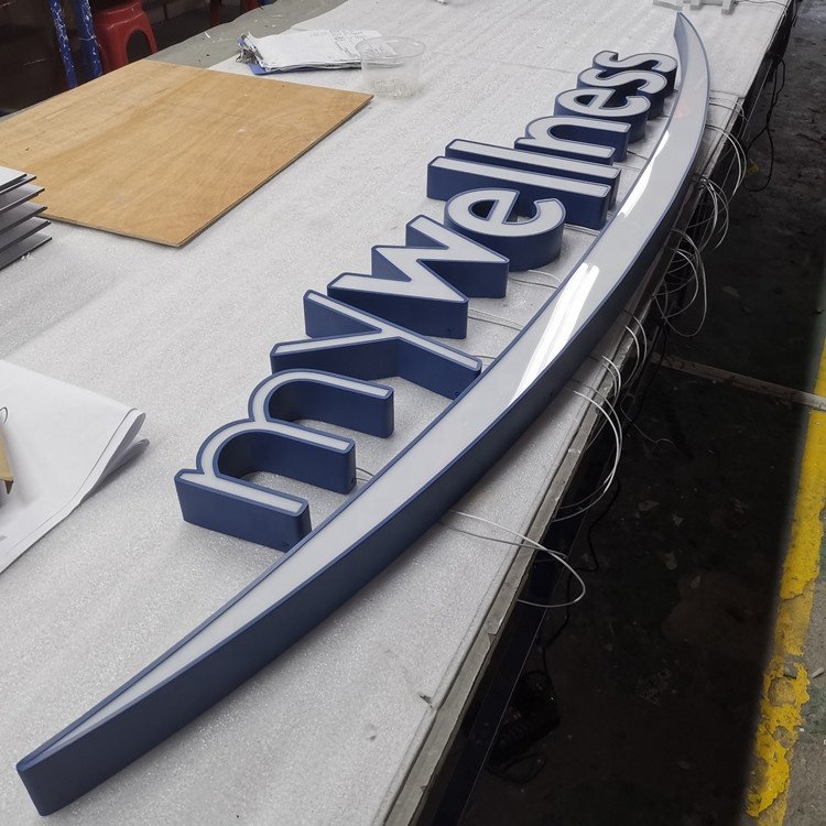 Custom outdoor and indoor 3d letter sign advertising led luminous word sign