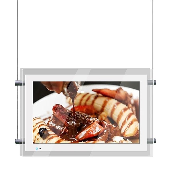 21.5 Inch Innovative Shop Window Expose Displays 2K Dual-sides Triple-sides High Brightness LCD Advertising Display Android 11