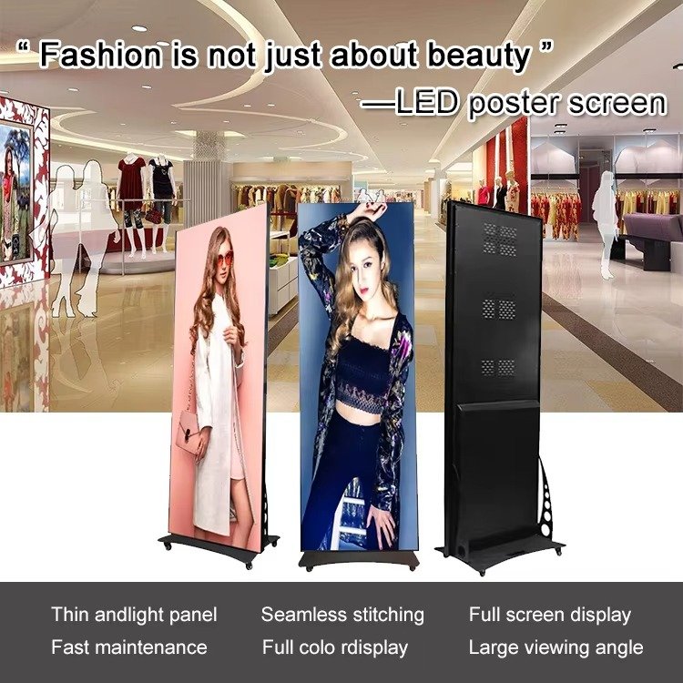 P2.5 Digital Signal Screen Smart Split Portable LED Screen Indoor Led Video Wall Digital Advertising Led Poster Display Screen