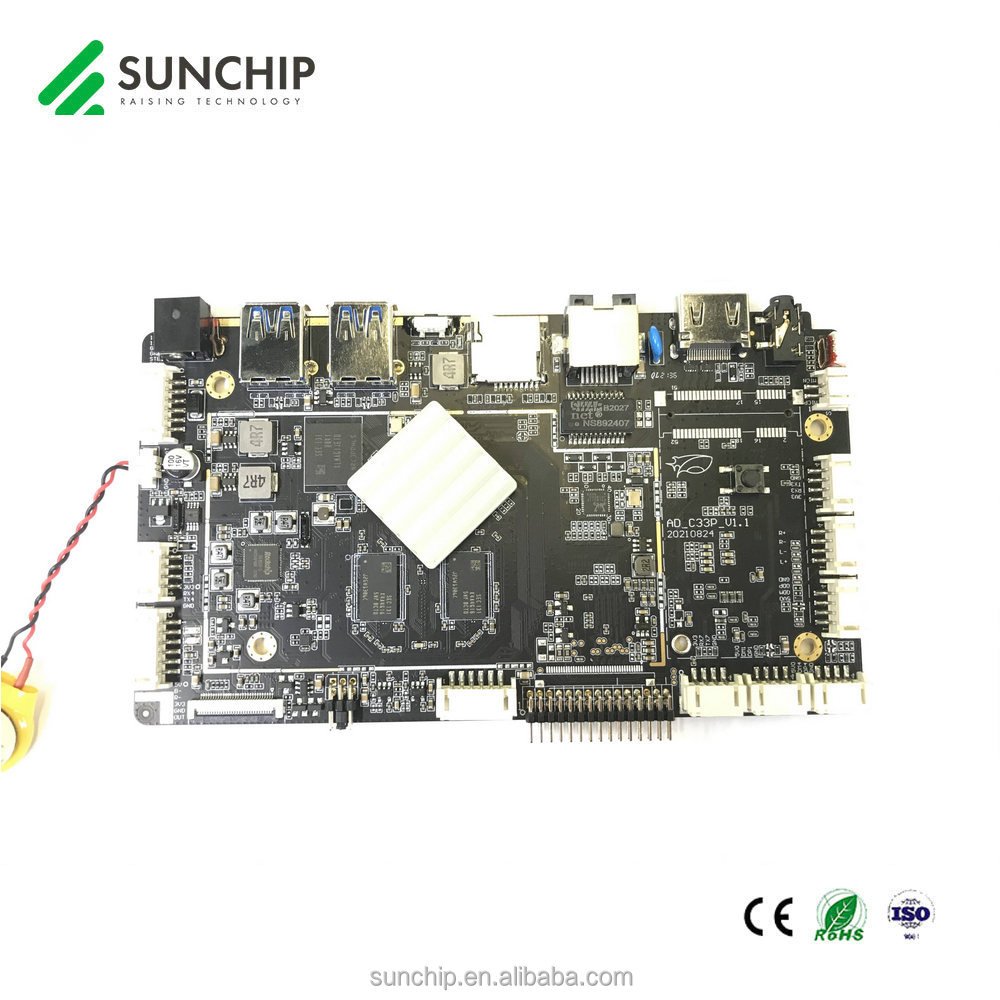 Rockchip RK3328 Android Embedded Board For Kiosk Digital Signage From Sunchip Industrial Control Mainboard