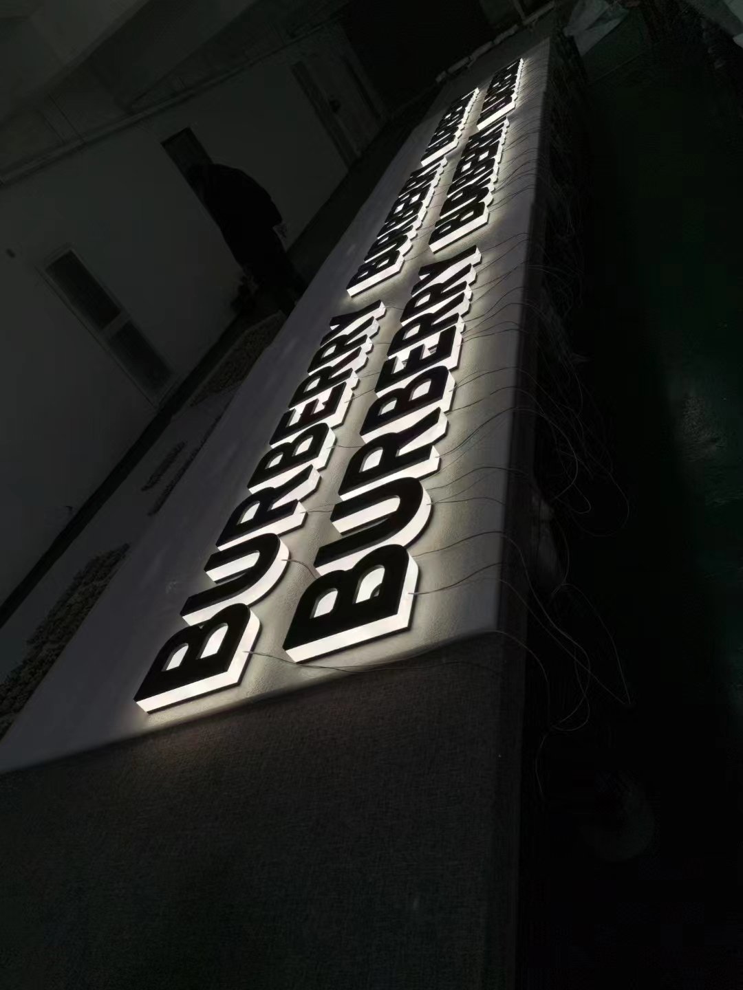 Stainless Steel Waterproof Outdoor LED Sign for Shop Frontlit Letter Board for Storefront Smoke Shop advertising light boxes