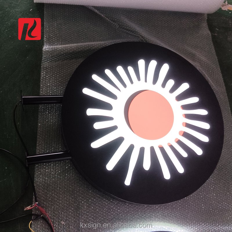 Kexian Custom Business Advertising Boards Outdoor Acrylic Light Box Sign Double Sides Advertising Illuminated Lightbox Signage