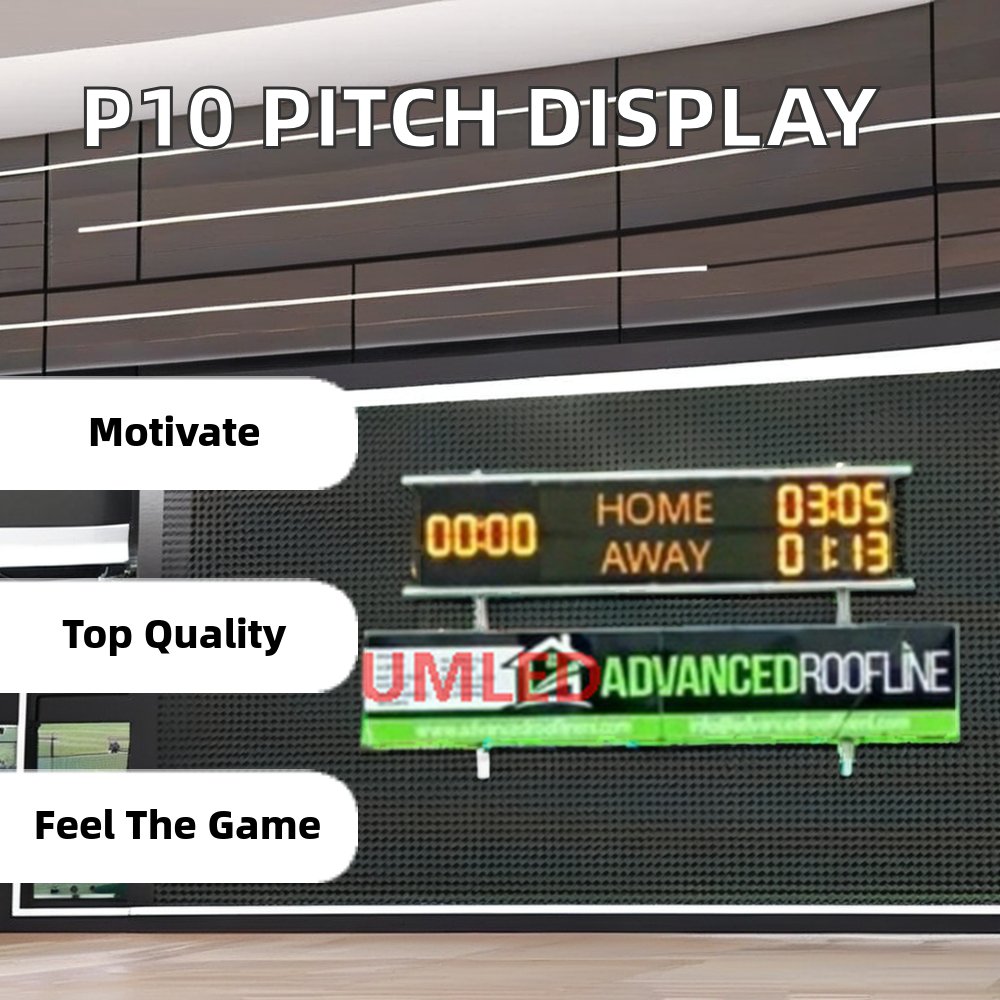 Indoor Basketball Court Banner Screen P10 LED Perimeter Display Board Outdoor Soccer Football Stadium Advertisement OEM Supplier