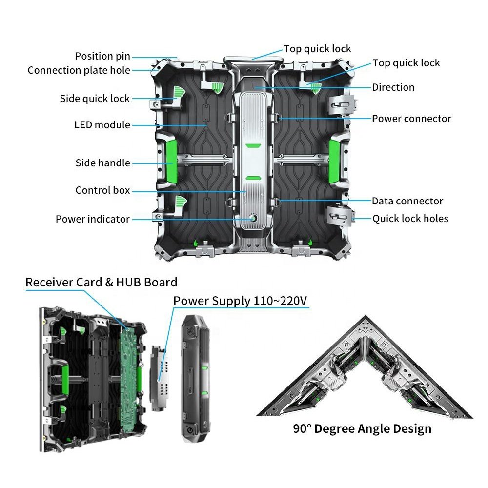 New Waterproof Outdoor Big Advertising Led Tv Screen P1.953 P2.604 P2.976 P3.91 P4.81 Rental Advertising Led Stage Display