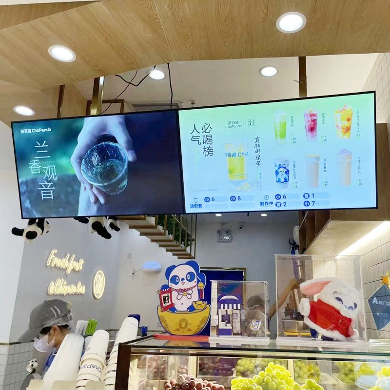 32 inch 43 49 55 wall screen monitors tv advertising board display player 4k digital Signage and displays menu boards billboards