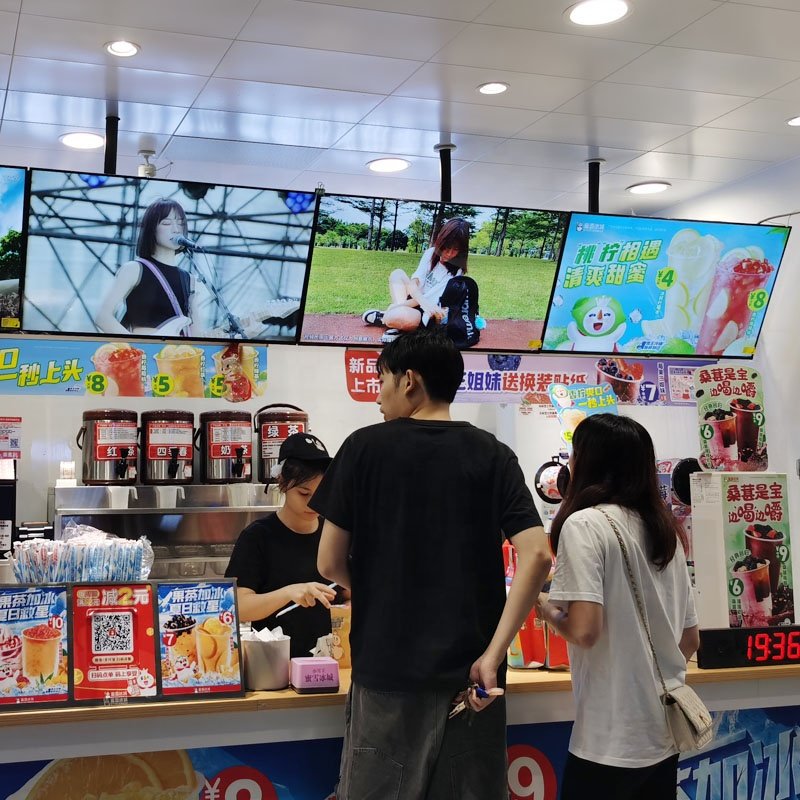 32 inch 43 49 55 wall screen monitors tv advertising board display player 4k digital Signage and displays menu boards billboards