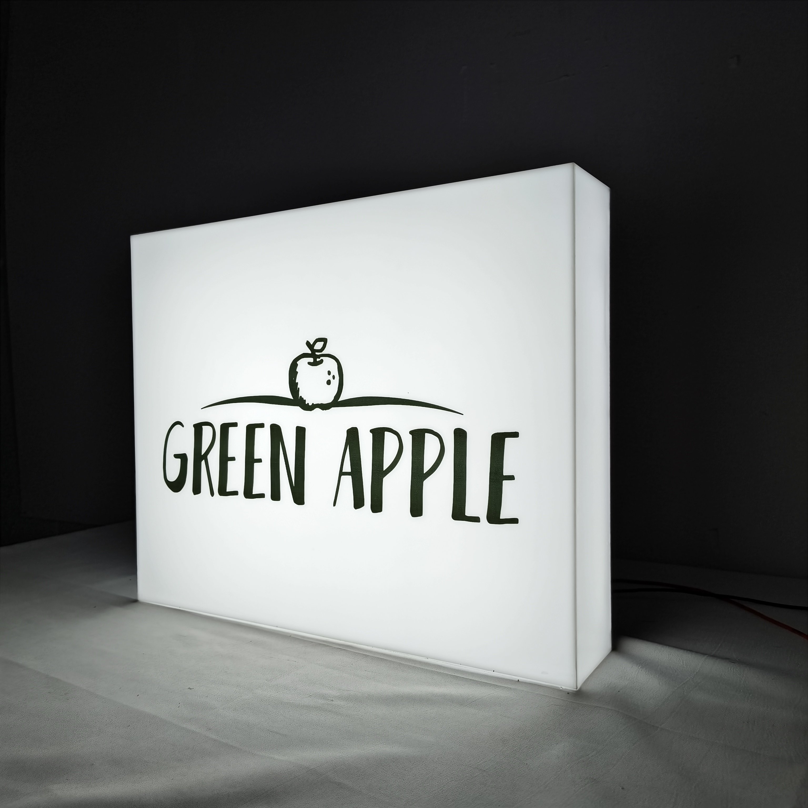 Customizable A4 Size LED Light Box Sign Low Power Outdoor Advertising Acrylic Logo 3D Effect Outdoor Advertising Logo