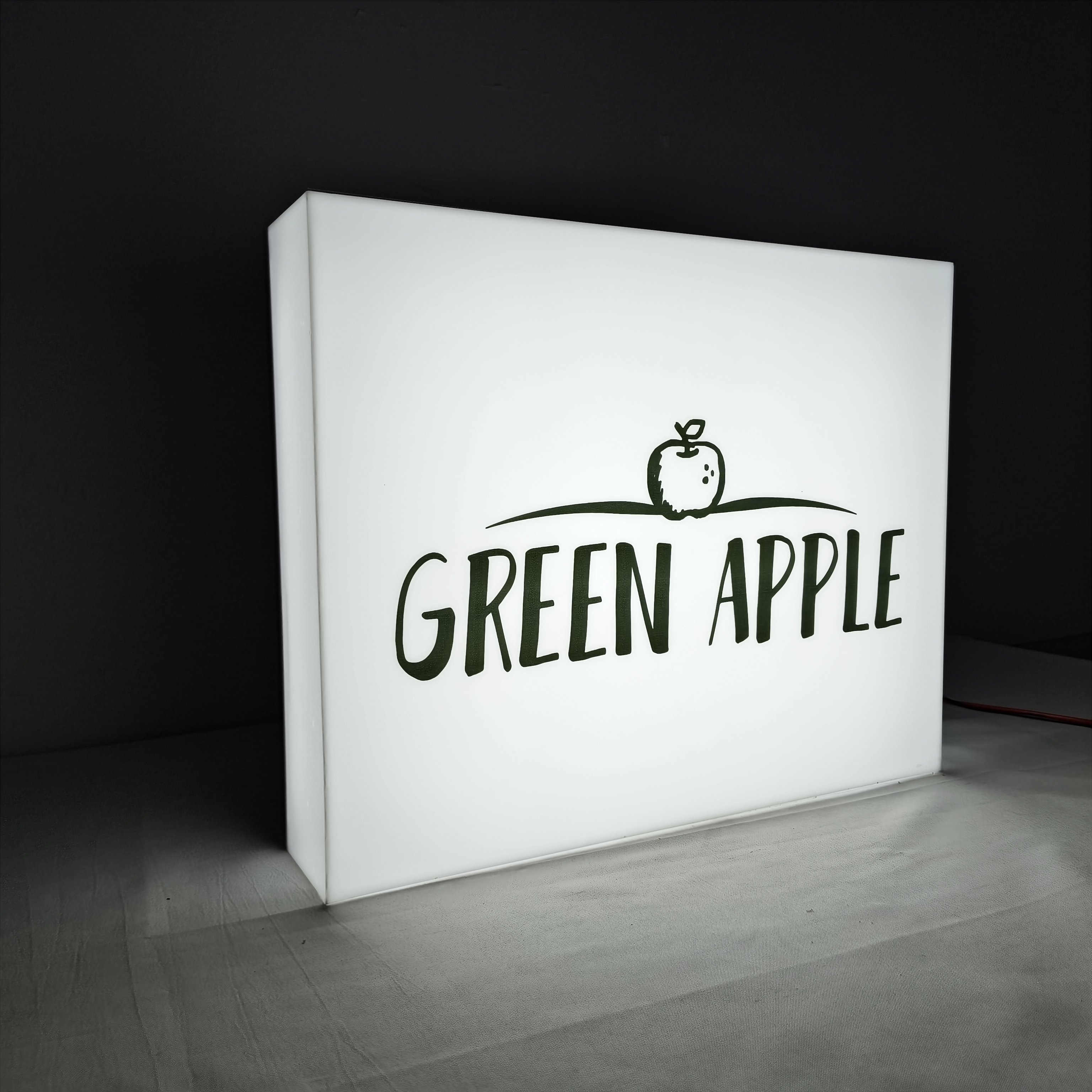 Customizable A4 Size LED Light Box Sign Low Power Outdoor Advertising Acrylic Logo 3D Effect Outdoor Advertising Logo