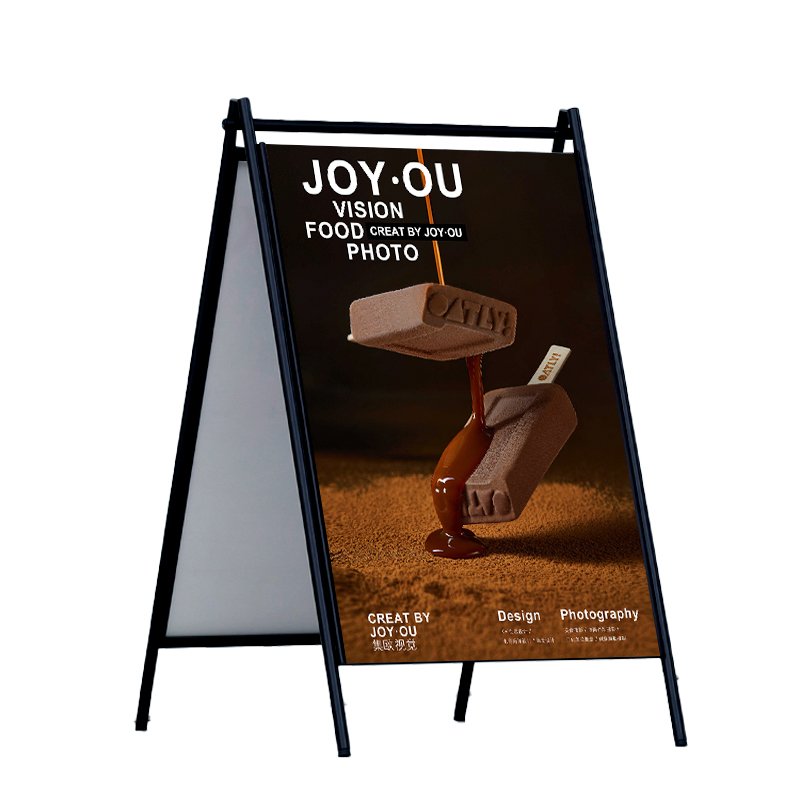 Foam Board poster Frame Sidewalk Sign advertising boards double sided display poster standing Outdoor Heavy Duty Metal billboard