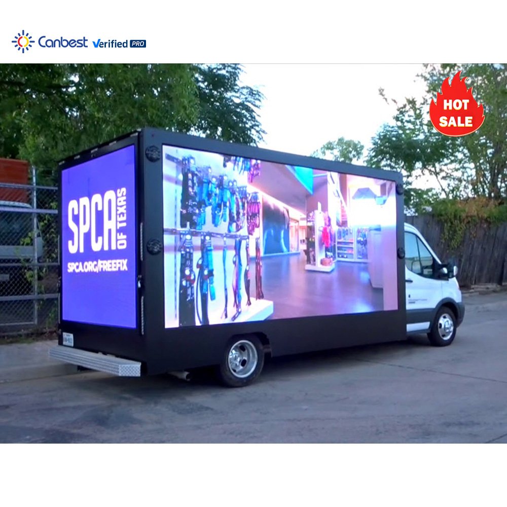 Outdoor P4 4Mm P8 Vehicle Led Screen Commercial Led Mobile Billboard Display For Sale Truck Mounted Led Bill Boards