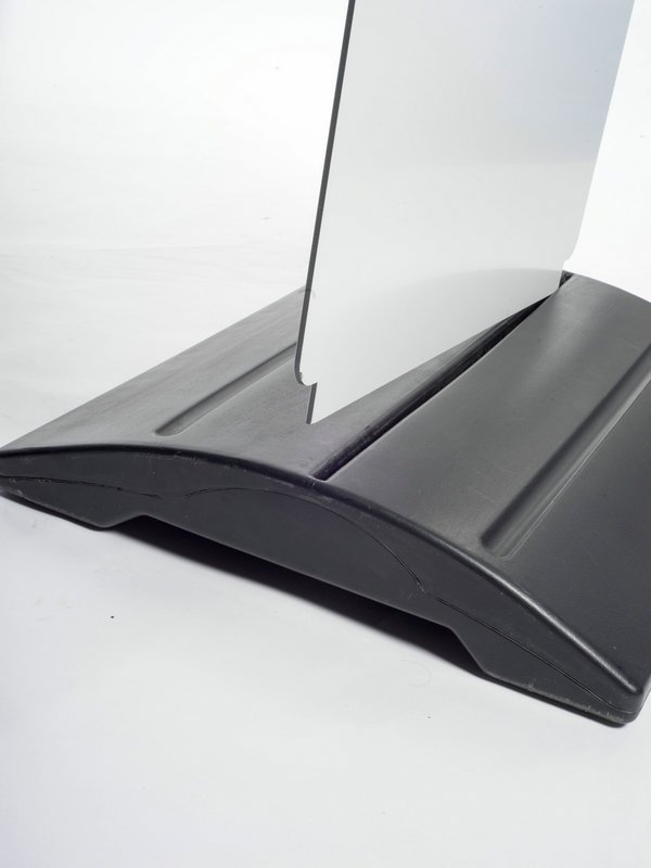 Black Portable Outdoor Water Filling Sign Base for Footpath Advertising