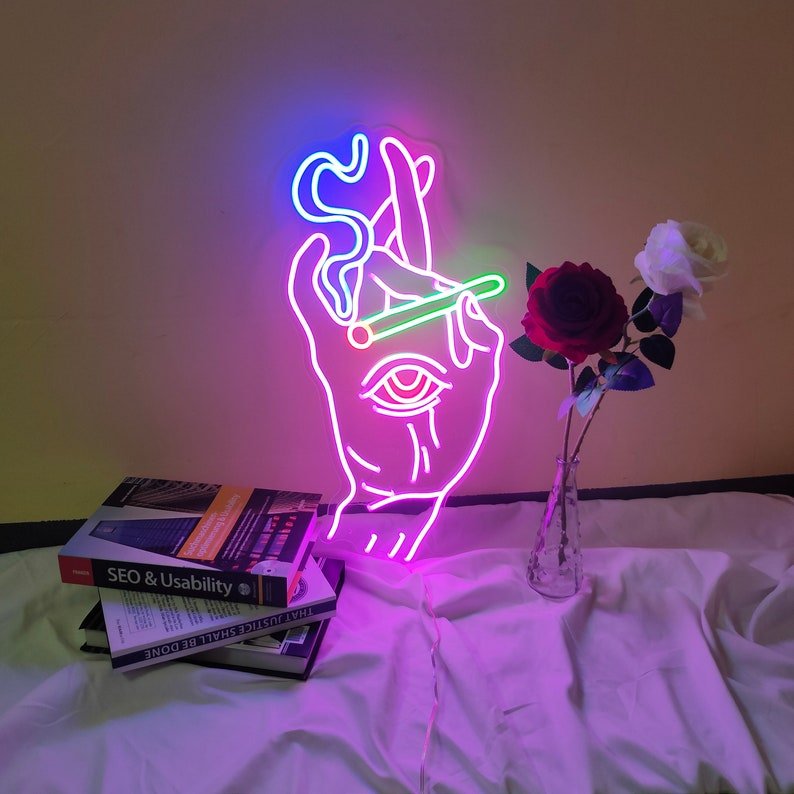 2024 LED Acrylic Decoration Holiday Hanging Board Shop Hotel Restaurant Coffee Company Used Neon Light Bar Signs