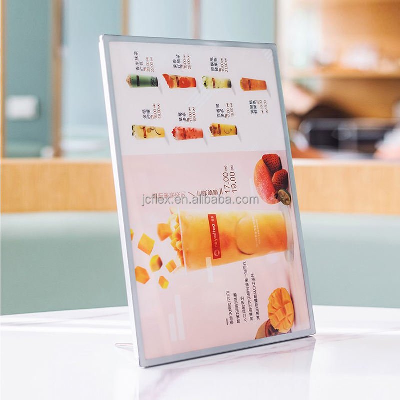 A1 A2 A3 A4 Frameless LED Light Box For Restaurant Cinema Marketing Hanging Display Frame Advertising Light Box Led Menu Board